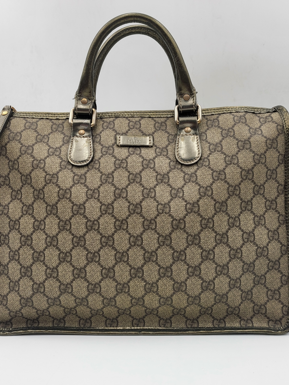 Gucci GG Supreme Coated Canvas Tote/Satchel Bag 190259,. Authentic w/COA !
